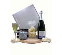 Coffret Champagne AOC Blanc de Blancs 75cl - Thé et Meringues - Direct productrices françaises - BIO