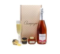 Coffret Champagne Rosé, 75cl, AOC - Gelée de champagne Rosé-Fleur de sel au safran, 30g Direct productrices françaises - BIO