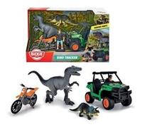 Coffret Chasseur De Dinosaures - Dickie - 1 Figurine Articulée Et 2 Dinosaures Inclus