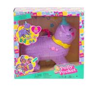 Coffret Chat pour Polly Pocket + 2 Figurines + 23 Accessoires - Set Jouet Fille Mini Monde + 1 Carte Offerte - Mini Poupee