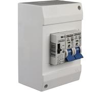 Zenitech - Coffret chauffe-eau 2 disjoncteurs 2A-20A + contacteur jour/nuit