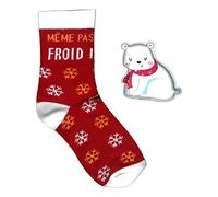 Coffret Chaussettes et Chaufferette Ours Blanc