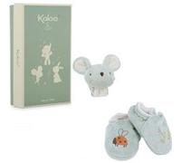 Kaloo Bracelet sonore et chaussons Souris Teddy Gris Enfants