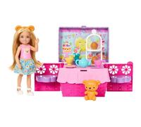 Barbie - Coffret Tea Party Picnic - Poupée Chelsea blonde, panier transformable, +10 accessoires
