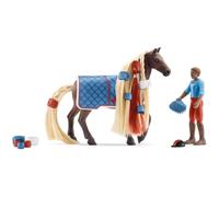 Schleich 42614 Horse Club Sofia's Beauties Salon pour Animaux de Compagnie 66 Pièces - Coffret de Jouets avec Figurine Cheval, Soigneur, Chiots et Accessoires pour Enfants dès 4 Ans