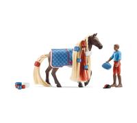 Schleich 42614 Horse Club Sofia's Beauties Salon pour Animaux de Compagnie 66 Pièces - Coffret de Jouets avec Figurine Cheval, Soigneur, Chiots et Accessoires pour Enfants dès 4 Ans