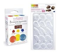 Coffret chocolats de Pâques colorés - friture G