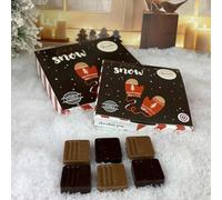 Coffret chocolats fins faible en sucre | Moulage chocolat de noël | chocolat noël diabétique (36 chocolats)