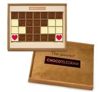 Coffret Chocotélégramme « Pensées pour ma soeur» | Message en chocolat | Soeur | Cadeau original | Chocolat | Femme | Anniversaire | A Offrir | Surprise Chocolat