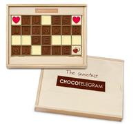 Coffret Chocotélégramme « Tu es l'amour de ma vie » Message en chocolat | chocolat customisé
