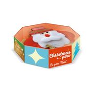 First Coffret de broches de Noël Le Père Noël – Pull clignotant – Décoration cadeau