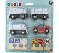 Coffret circuit 10 accessoires en bois : Métro