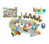 Coffret circuit de course auto avec 115 Bloko et 2 voitures de course