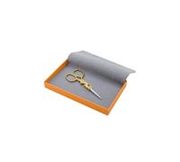 Coffret Ciseau de broderie "Lièvre" en or fin - 9 cm - Précision & Elégance(...) -