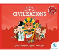 Coffret civilisations: Gaulois - Chine impériale - Egyptiens - Romains - Grecs