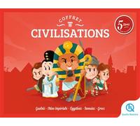 Coffret civilisations Gaulois - Chine impériale - Egyptiens - Romains - Grecs - Quelle Histoire Studio - Quelle Histoire - Coffret - Document jeunesse