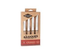 Coffret Classic Hêtre 4 couteaux steack - - Marron - Inox