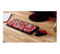 Coffret Clavier Et Souris Sans Fil - Be Mix - Bubble - Multicolore