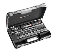 Coffret clé à cliquet + douilles 1/2'' FACOM S.161-4P6PB - 26 pièces