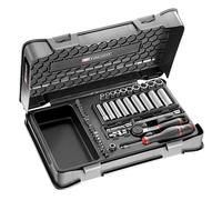 Coffret clé à cliquet + douilles longues 1/4'' FACOM R.2BLPB