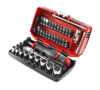 Coffret clé à cliquet étanche + douilles 1/4" FACOM RL.NANO1PB 38 pièces