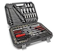 Coffret Clé à cliquet Jeu de 215 pcs. Kit Clé de serrage Douille Embouts Acier Carbonne Accessoire