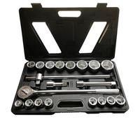 Coffret Clé à cliquet Poids lourds Camion 21 Pièces en 3/4'' douilles de 19 à 50mm - OUTILE