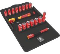 Wera 05004970001 Composition Zyklop Isolée 3/8", métrico, Juego de 17 piezas
