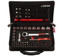 Plombi'Box 51 pièces clé écrou robinet, douilles traversantes, embouts 1/4' Virax - 310410