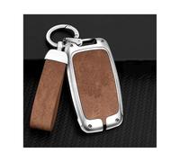 Coffret Clé Voiture Coque Protection sans pour Land pour Rover A9 pour Range pour Sport pour Evoque pour Freelander pour Discovery(Silver Brown)