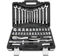 Coffret Cliquet, douilles 1/2 et et clés mixtes Valisette de 37 pièces HobbyTech