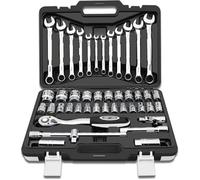 Coffret Cliquet, douilles 1-2"" et et clés mixtes Valisette de 37 pièces HobbyTech