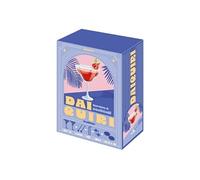 Cook Concept - KV7407 - Coffret Cocktail 10 Pièces pour Daiquiris - Incluant Verres - Pailles - Dessous de Verre et Mélangeurs - Idéal pour des Soirées Festives - Taille Unique - Couleur Bleu