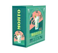 Cook Concept - KV7408 - Coffret Cocktail 10 Pièces pour Mojitos - Incluant Verres - Mélangeurs - Pailles et Dessous de Verre - Parfait pour Vos Apéritifs - Vert - Taille Unique