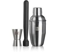 VACUVIN Coffret cocktail inox 3 pièces pilon-doseur-shaker