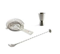 Coffret Cocktail Quid Mi Bar Acier inoxydable (27cm - 19 x 10 x 2 cm - 2/4 CL) (3 pcs)
