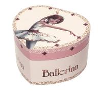 TROUSSELIER - Boite a Musique Fille Ballerina. le Film - Boîte à Bijoux Musicale - Idéal Cadeau Jeune Fille - Phosphorescent - Brille dans la nuit - Musique Lac des Cygnes
