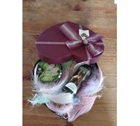 Coffret Coeur Bougie de Massage Shunga et Huile de Massage (Thé Vert)