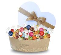 Coffret Coeur et son Assortiment de 50 chocolats LINDOR de LINDT | Des Saveurs Inédites dans un Coffret Original Prêt à Offrir pour la SAINT VALENTIN, la fête des Grands-Mères