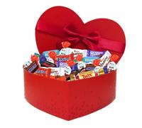 Coffret Coeur Gourmand garni de Chocolats Célébrations, Milka, Daim, Kinder | 750g - Boîte Prête à Offrir pour la SAINT VALENTIN