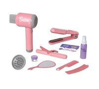 Coffret Coiffure avec Sèche-Cheveux et Lisseur Sonore et Lumineux, Accessoires Inclus, Fonctionne à Piles, Dès 3 Ans