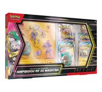 Pokémon: Collection Premium Ampibidou-ex de Mashynn du Pokémon JCC (1 Carte Promo Brillante entièrement illustrée, 6 boosters et des Figurines sur Pied en Acrylique)
