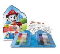 Crayola Mallette Pat' Patrouille – Kit coloriage 45 pièces (feutres, autocollants) dès 5 ans