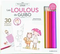 Coffret Coloriage les Loulous de Guibo coffret + 8 crayons + 10 car - Céline Bonnaud - De Saxe Eds - Coffret - Livre-jeu