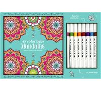 Coffret Coloriages - Mandalas: Un carnet à colorier avec des feuilles détachables et 8 feutres