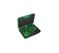 Coffret combi 13 scies cloche Ø19 à 82mm - - 752177 - 2 arbres et adaptateurs