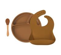 Coffret Comme un Grand (assiette+cuillère+bavoir) Cookie