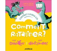 Coffret Comment ratatiner les dragons et les dinosaures - Livre CD 2 histoires + 1 CD - Catherine Leblanc - P'tit Glenat - Coffret - Album jeunesse dès 3 ans