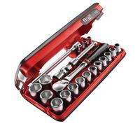 Coffret compact cliquet douille Standard 1/2' Détection BOX - 6 pans - FACOM -