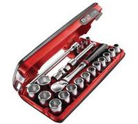 Coffret compact cliquet douille Standard 1/2' Détection BOX - 6 pans - FACOM - SL.DBOX1PB Multicolore G